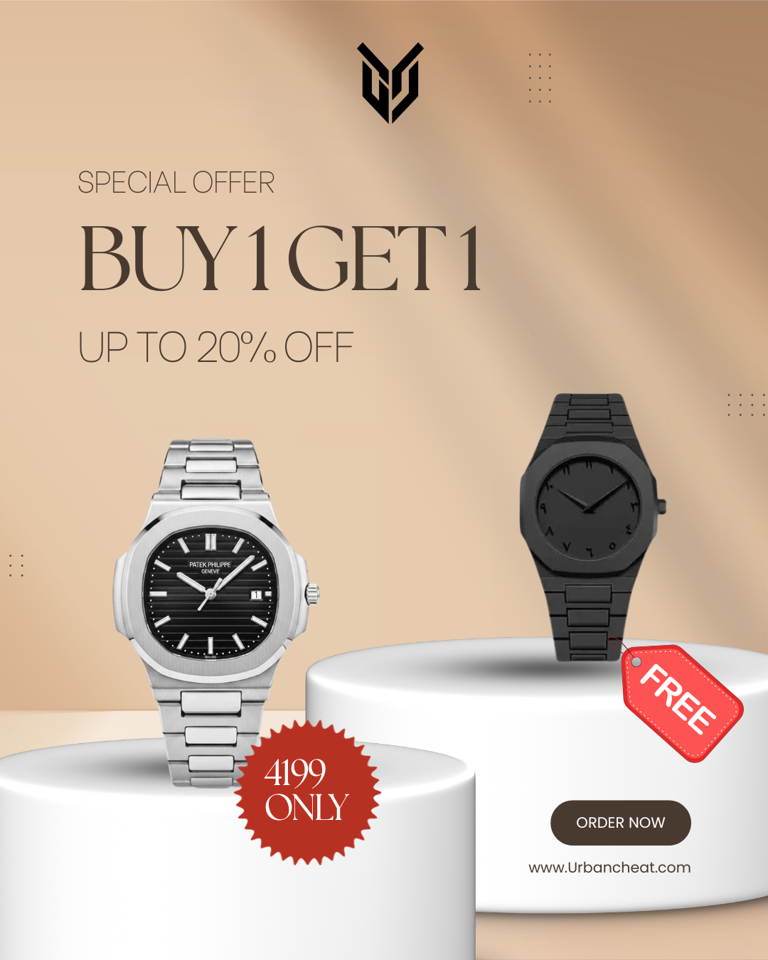 Patek philippe + Black Aura Watch