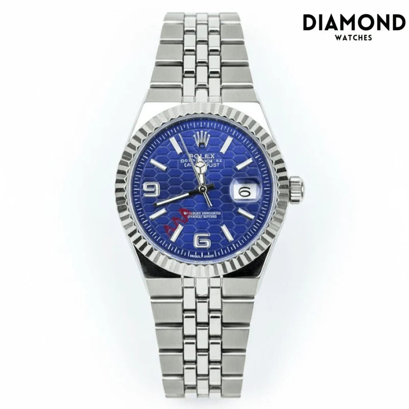 Rolex Watch 2025 Edition - Silver With Black Dial