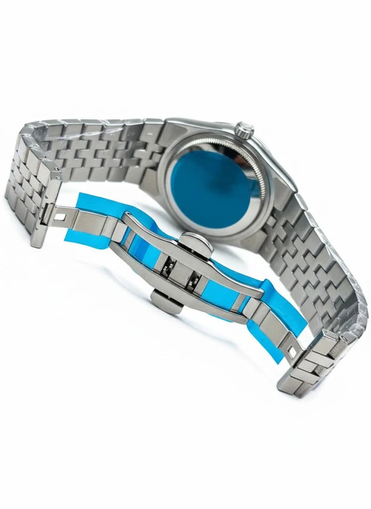 Rolex Watch 2025 Edition - Silver With Black Dial