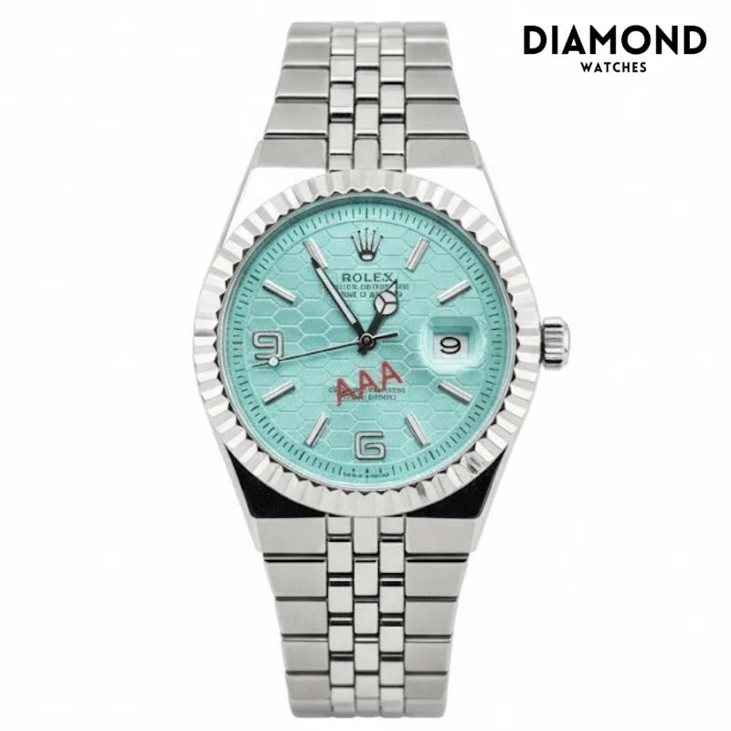 Rolex Watch 2025 Edition - Silver With Black Dial