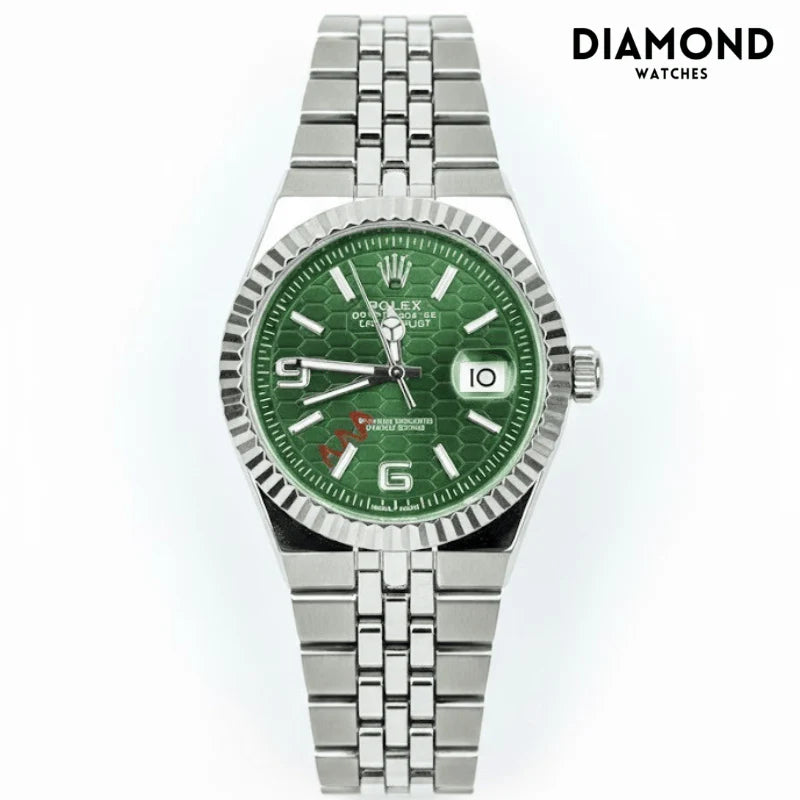 Rolex Watch 2025 Edition - Silver With Black Dial