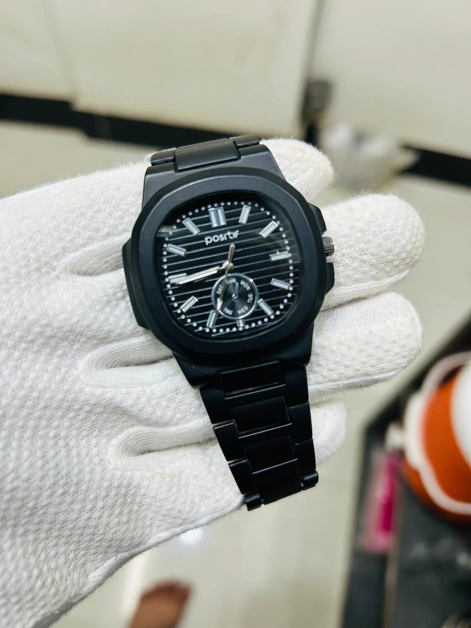 Square Nautilus Stainless Steel Quartz Watch 41mm Men